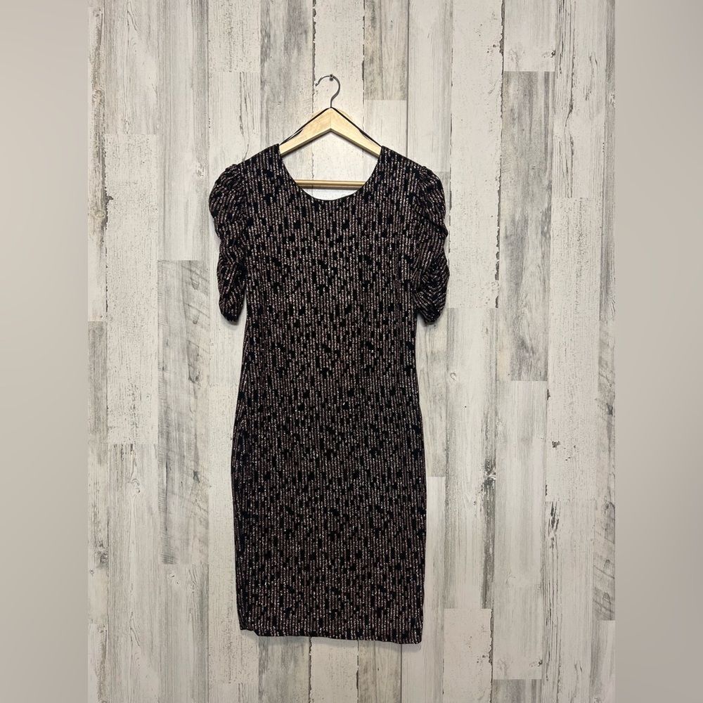 Quiz black and purple formal dress